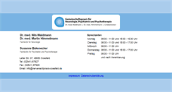 Desktop Screenshot of nervenarztpraxis-coesfeld.de